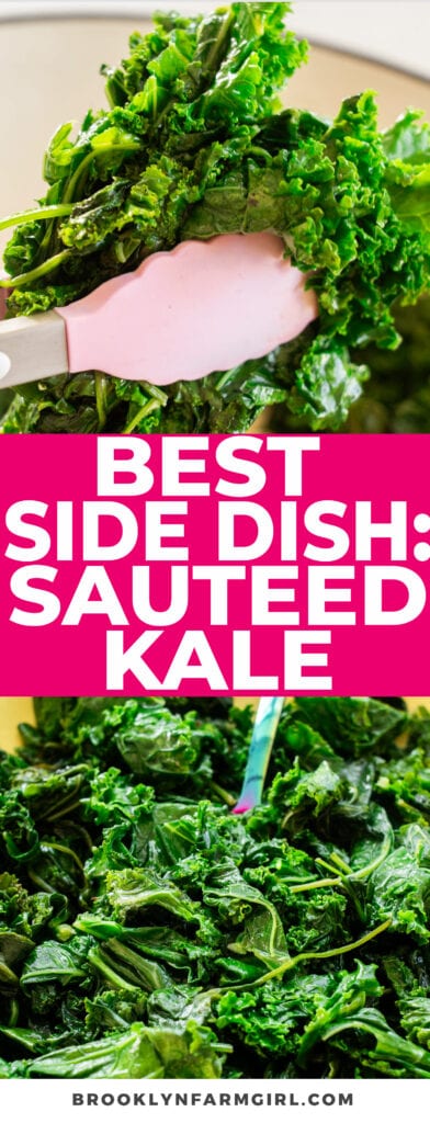You will love kale once you make this sauteed kale with olive oil and sea salt recipe.  This is my #1 kale recipe that I make because it’s so easy and so good!   Serve sautéed kale hot as a side dish or as a base for grilled chicken or roasted vegetables.  Even my kids love it so you know it’s going to be delicious!