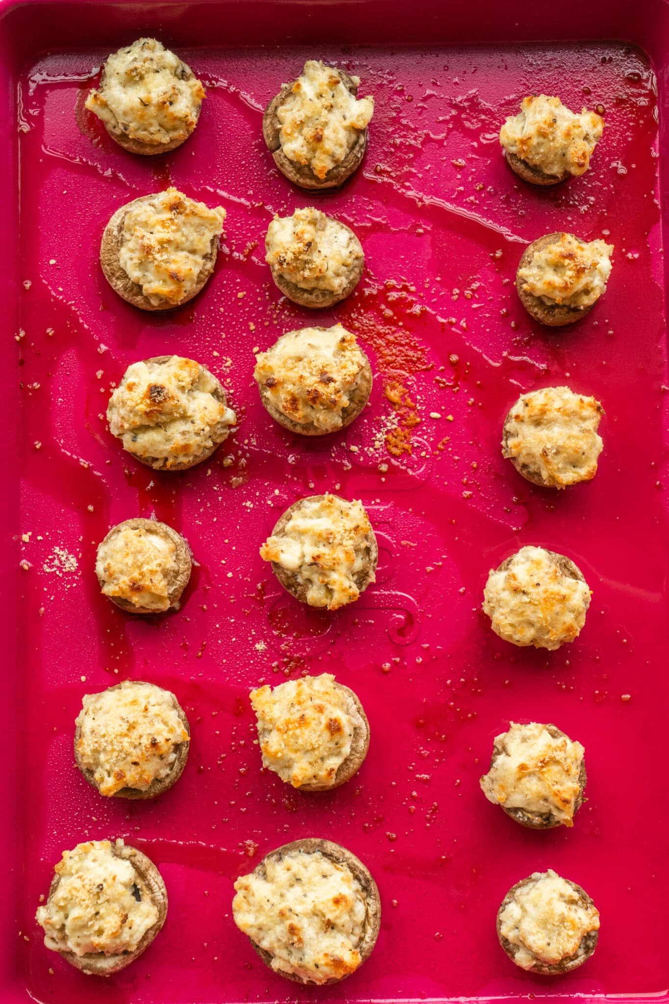 So Juicy Stuffed Mushrooms with Cream Cheese Brooklyn Farm Girl