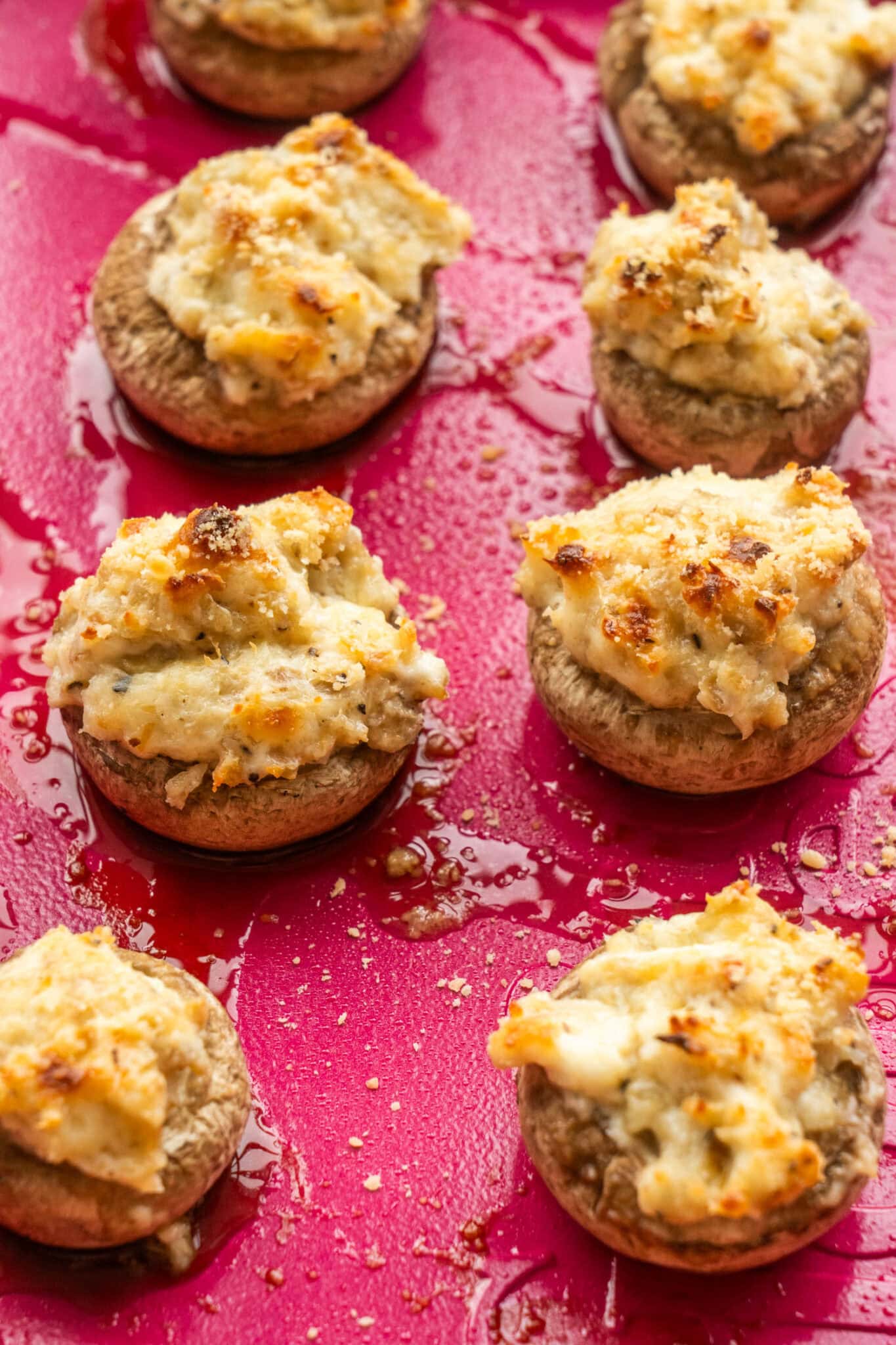 So Juicy Stuffed Mushrooms with Cream Cheese Brooklyn Farm Girl