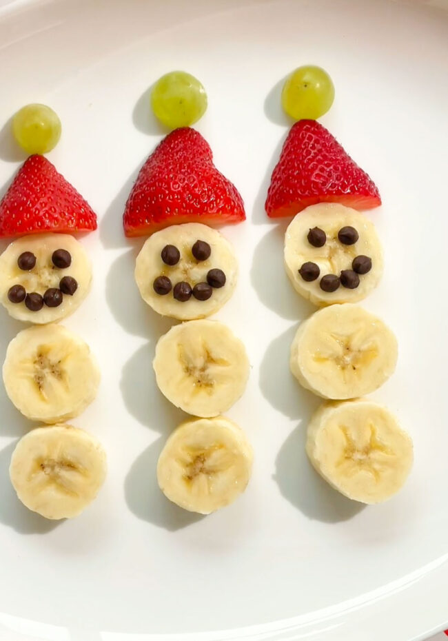 Banana Snowman (christmas Breakfast Or Snack) - Brooklyn Farm Girl