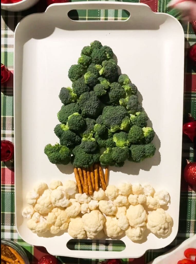 broccoli designed as tree.