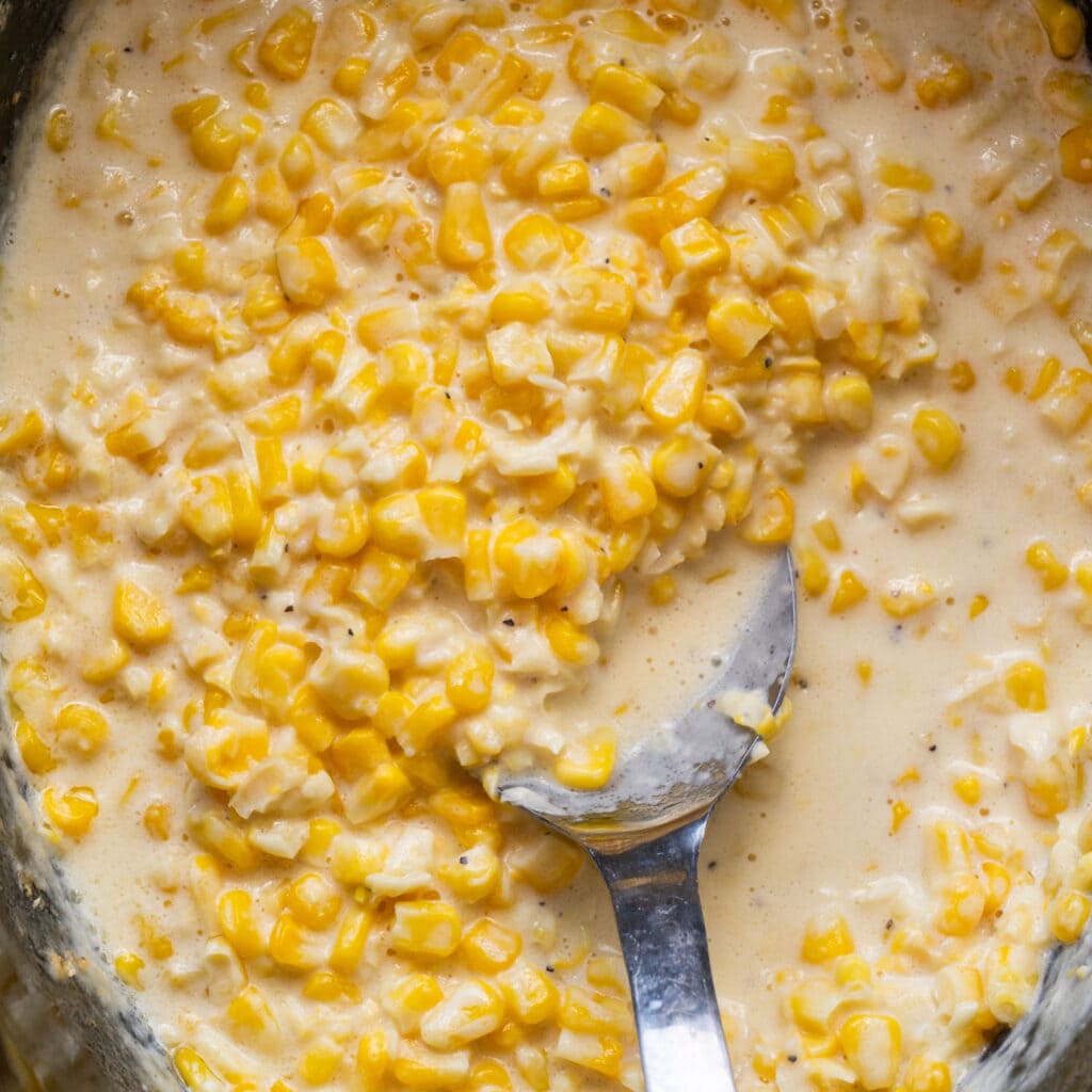 Crockpot Creamed Corn (4 hours on low) Brooklyn Farm Girl Crockpot Creamed Corn (4 hours on low) Brooklyn Farm Girl