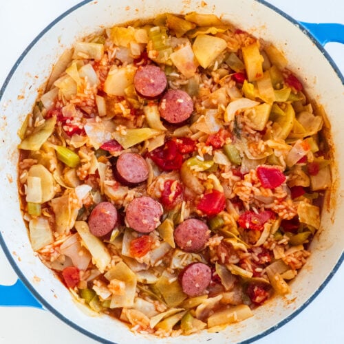 Cabbage Jambalaya with Sausage and Potatoes - Brooklyn Farm Girl