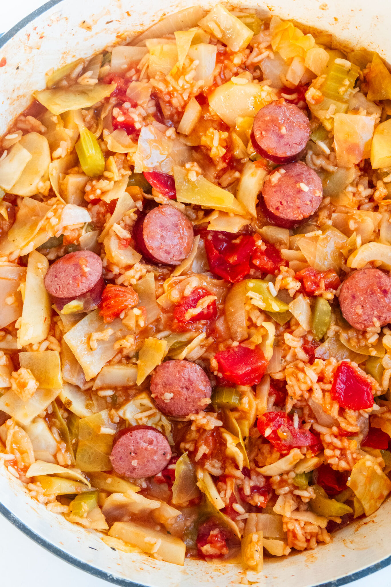 Cabbage Jambalaya with Sausage and Potatoes Brooklyn Farm Girl