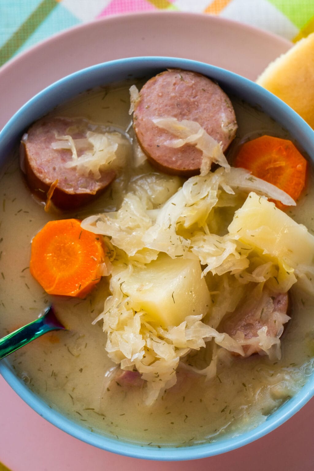 Crockpot Sauerkraut Soup (with sausage) Brooklyn Farm Girl