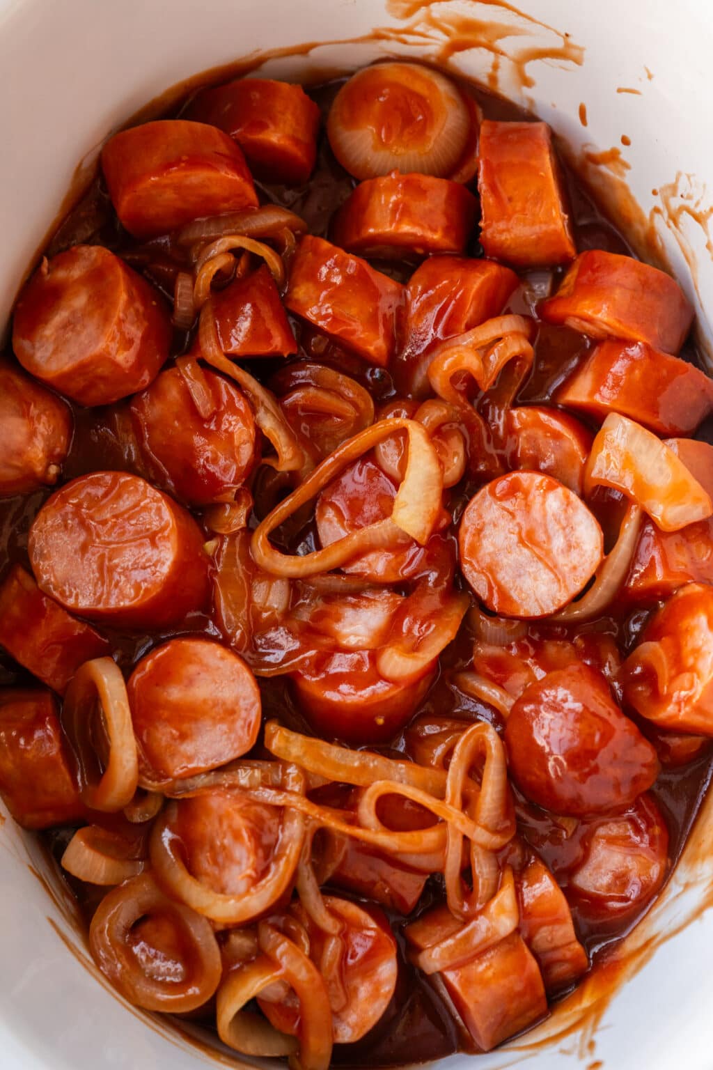 Crockpot Sweet and Sour Kielbasa Brooklyn Farm Girl
