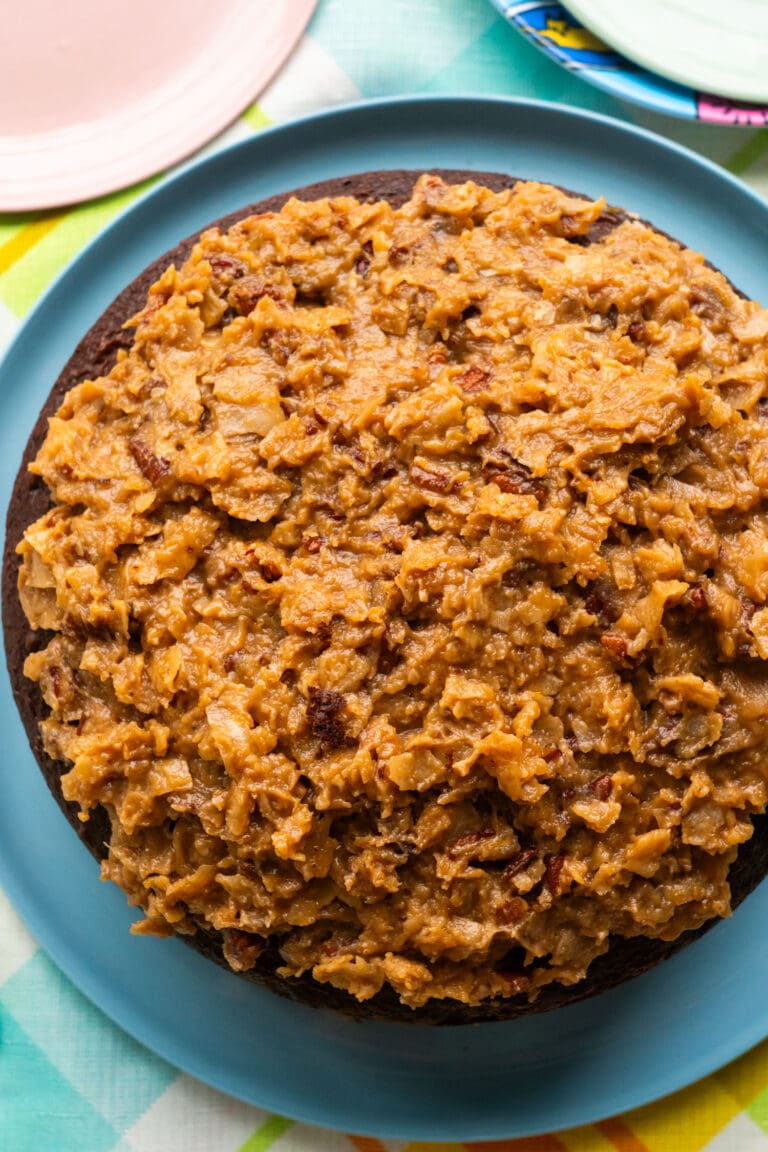 German Chocolate Cake Frosting (thick and spreadable) - Brooklyn Farm Girl