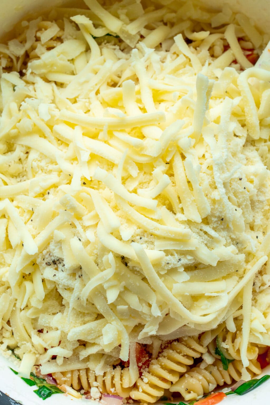 20-minute-tomato-basil-pasta-with-shredded-mozzarella-brooklyn-farm-girl