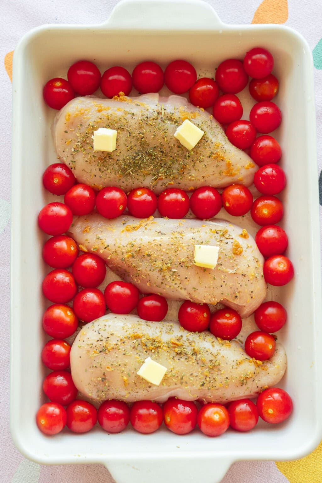 Baked Chicken and Cherry Tomatoes - Brooklyn Farm Girl