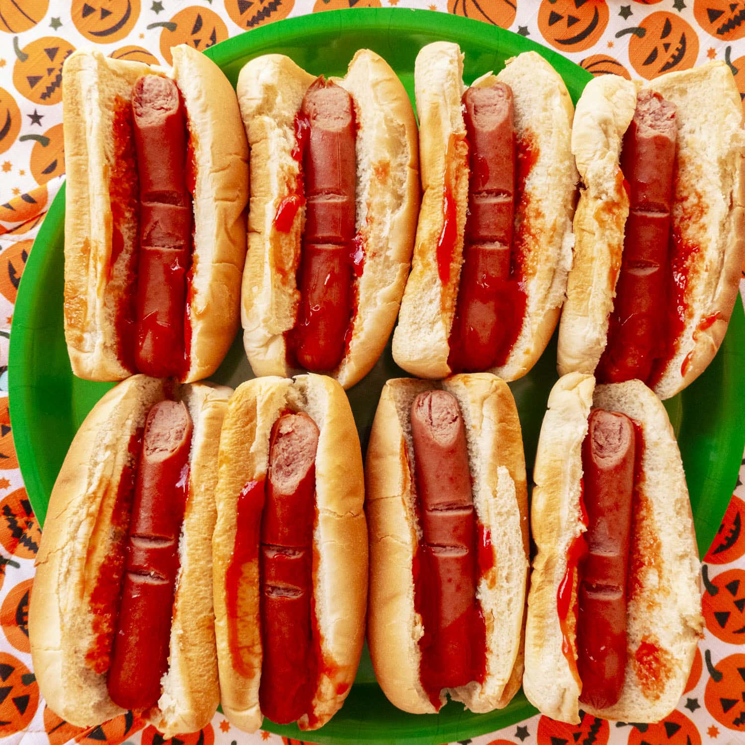 Halloween Bloody Finger Hot Dogs