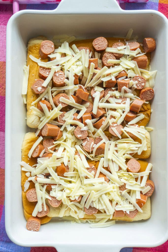 shredded cheese on top.