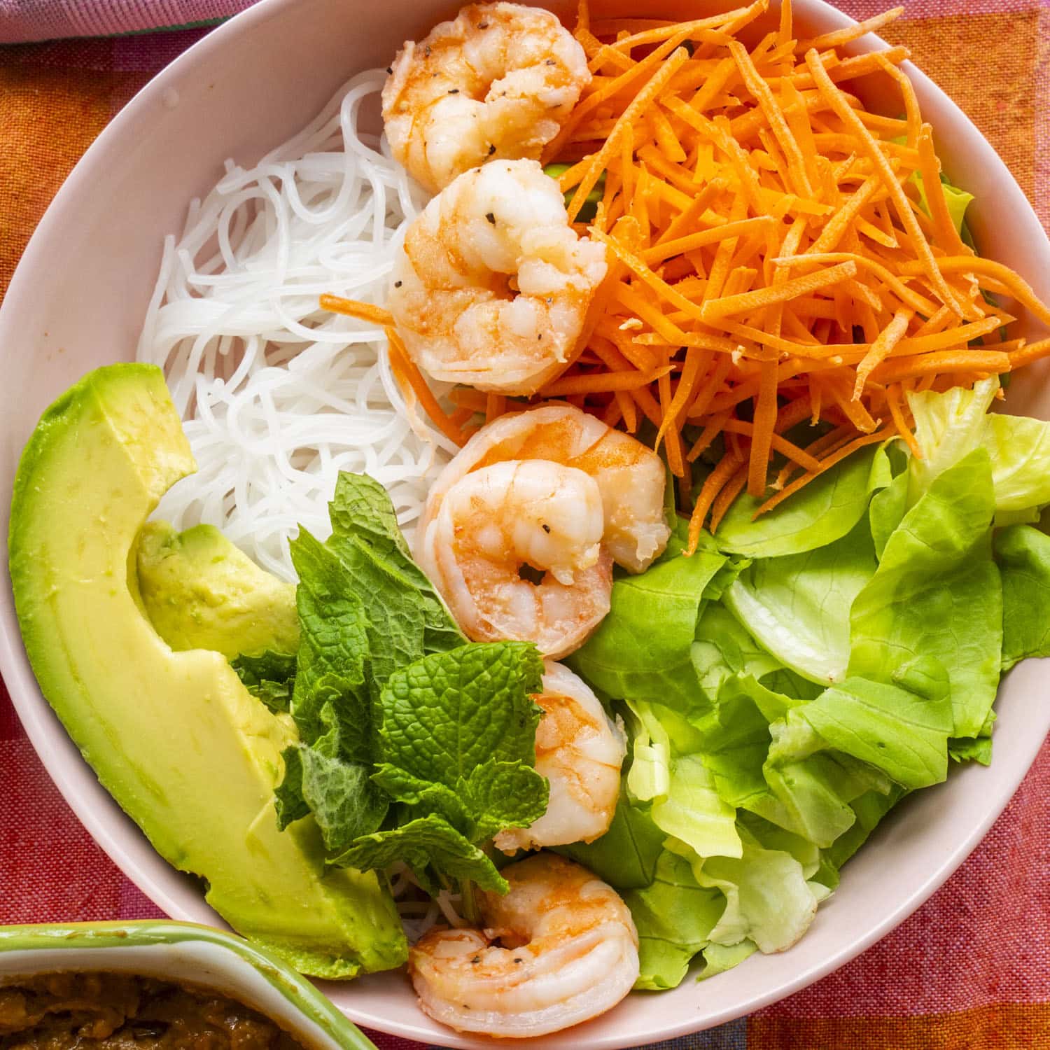 Shrimp Spring Roll In A Bowl