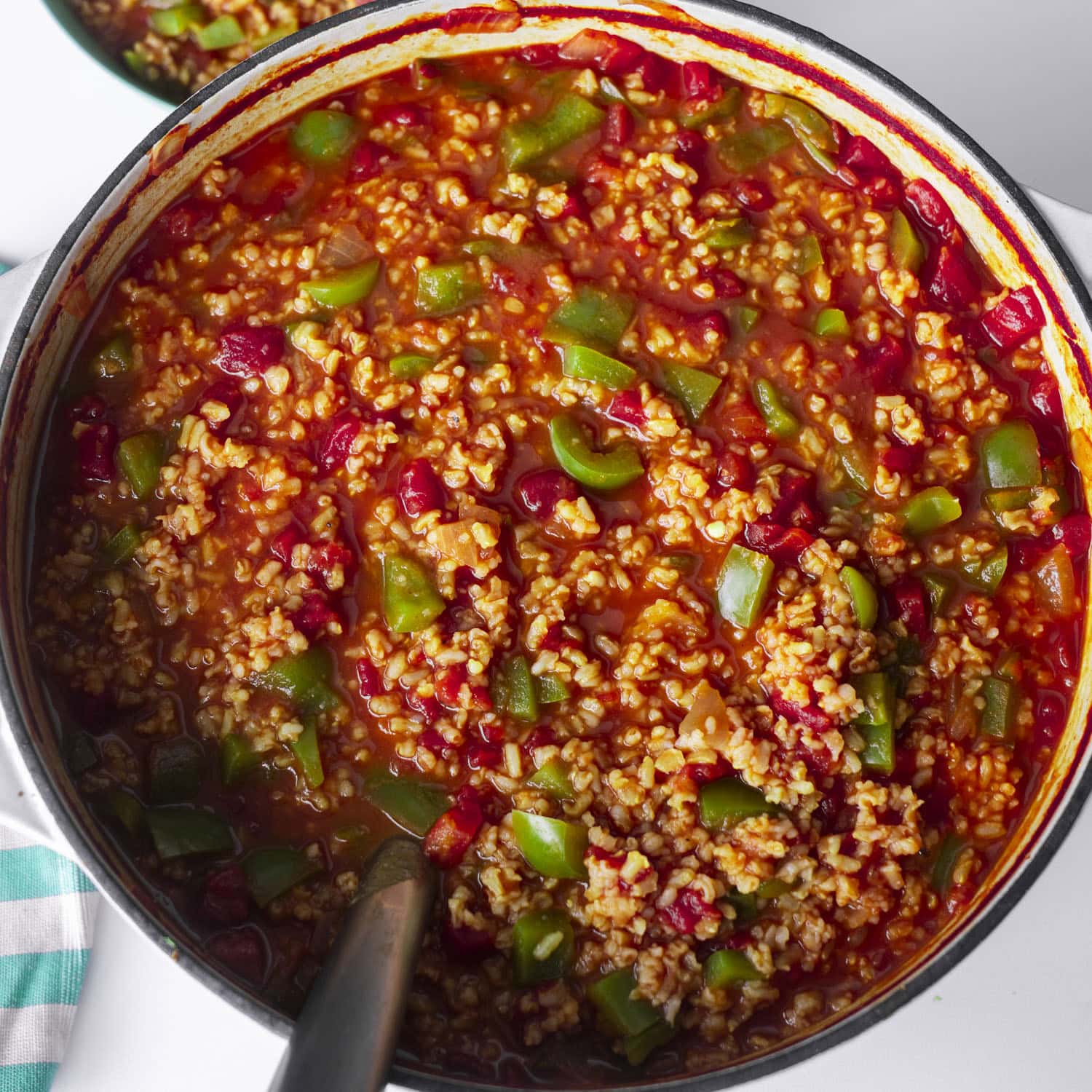 No Beef Stuffed Green Pepper Soup