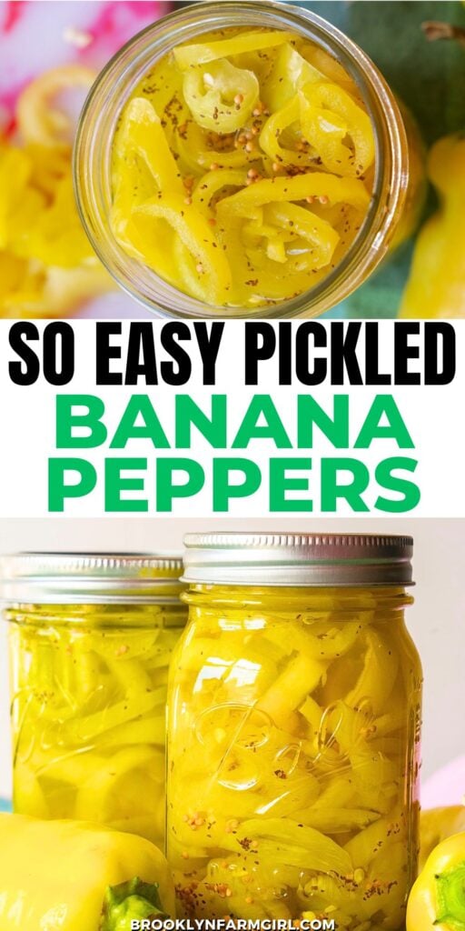 Easy and delicious crisp pickled banana peppers!  Store them in the refrigerator for months, or can them for longer storage.   This recipe makes 2 pints.
