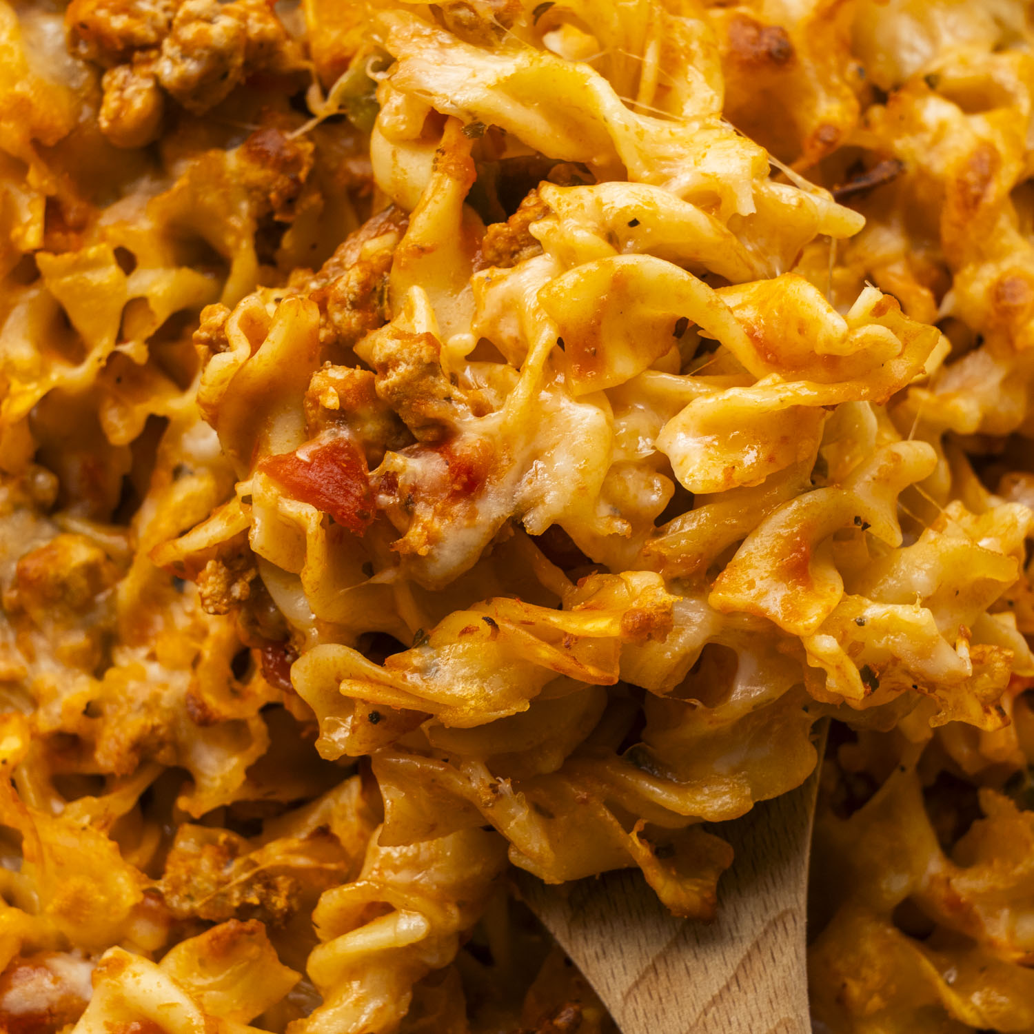 Cheesy Ground Turkey Egg Noodle Casserole