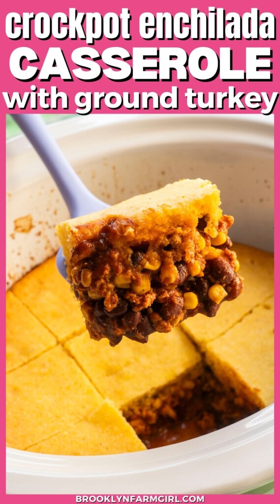 This Crockpot Enchilada Casserole transforms a classic family favorite into an easy slow cooker meal. Featuring a savory filling of ground turkey, black beans, corn, and enchilada flavors, it’s finished with a fluffy, golden cornbread crust that "bakes" right on top. It’s a hearty, all-in-one dinner that requires minimal effort and delivers maximum comfort.
